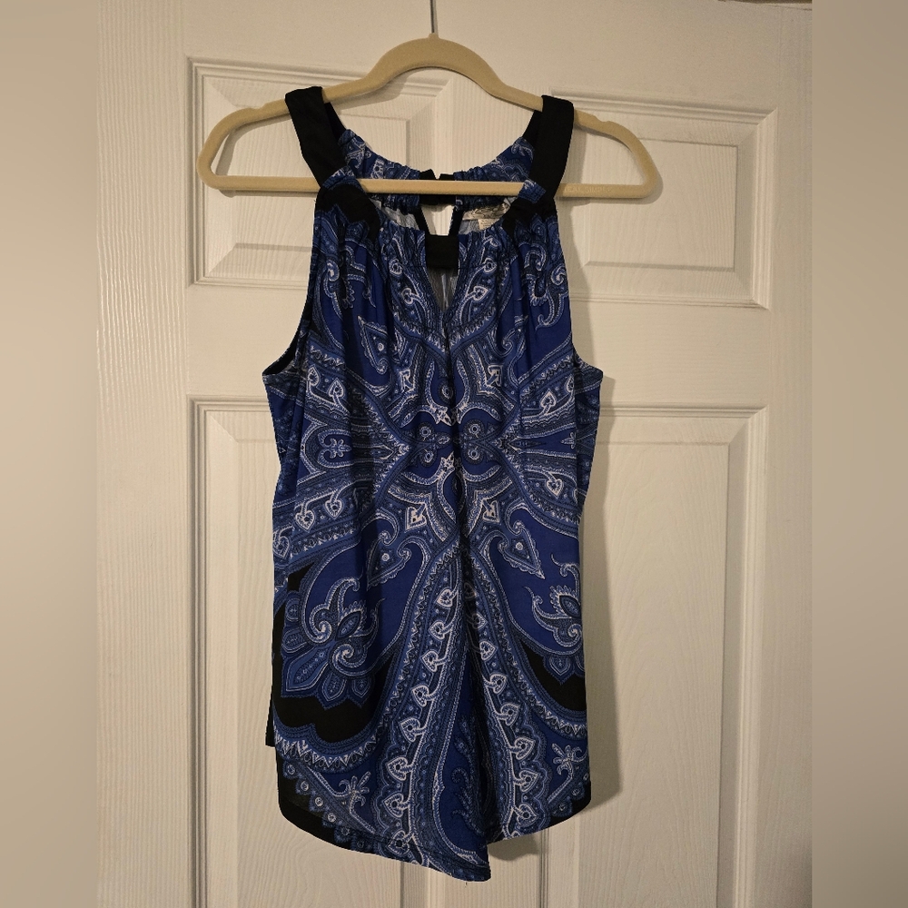 Blue Paisley Women's Top